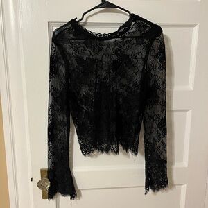 Lace long sleeve top